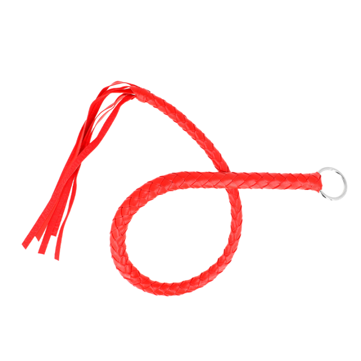 Látigo de Serpiente con Anillo de Mano Rojo