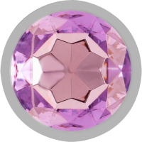 Plug Anal Metálico con Cristal Violeta Talla S