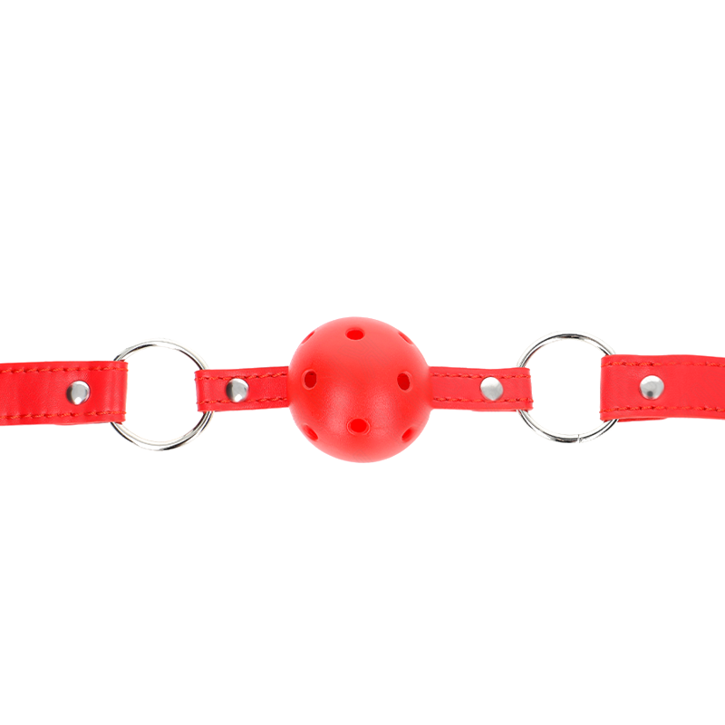 Mordaza de Bola con Doble Remache Modelo 1 Rojo