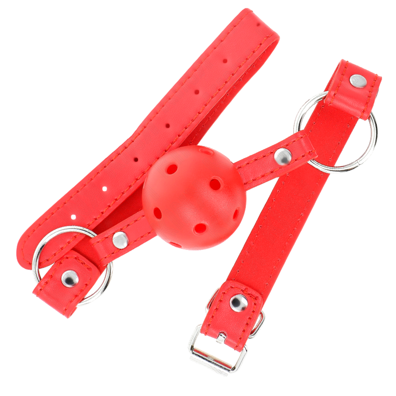 Mordaza de Bola con Doble Remache Modelo 1 Rojo
