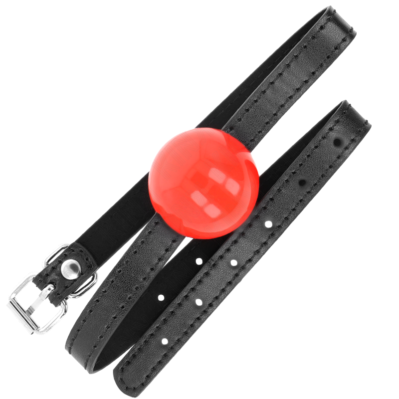 Mordaza de Bola Sólida Simple Rojo