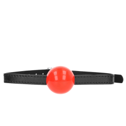 Mordaza de Bola Sólida Simple Rojo