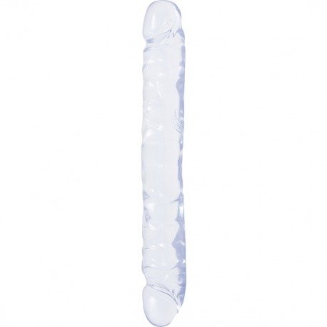 Crystal Jellies double penis 30 Cm. transparent