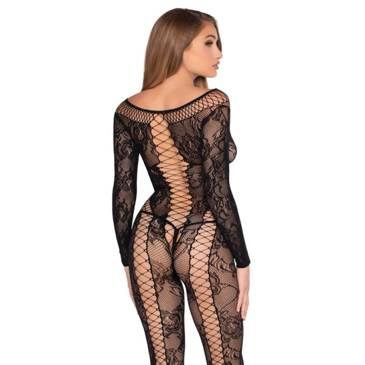 Jumpsuit de Red y Encaje Negro TU