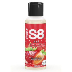 S8 4 en 1 Lubricante Postre Fresa 125 ml