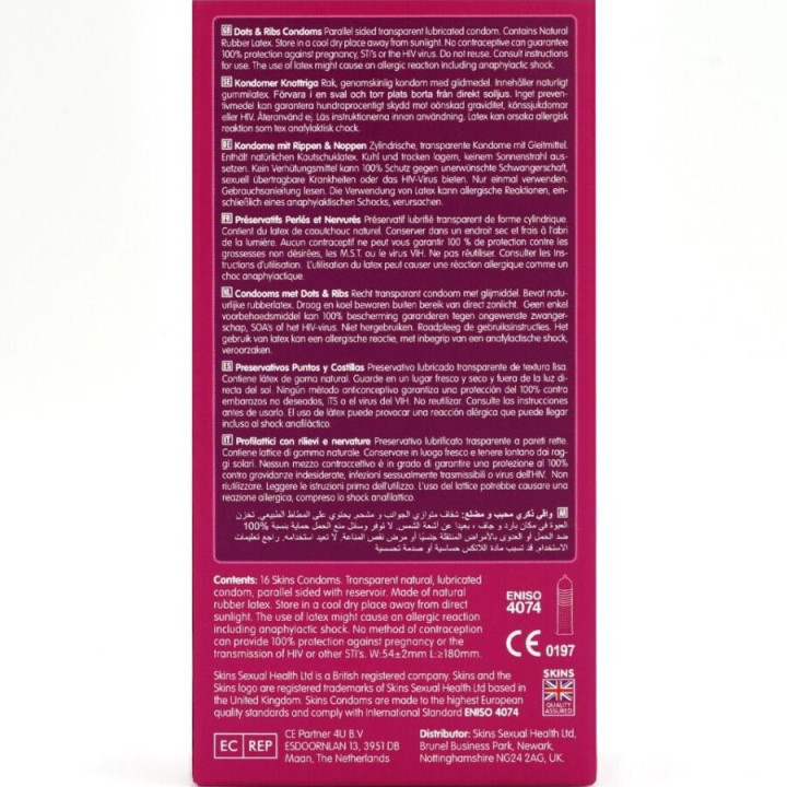Preservativos Dots & Ribs Premium 16 Uds