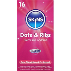 Preservativos Dots & Ribs Premium 16 Uds