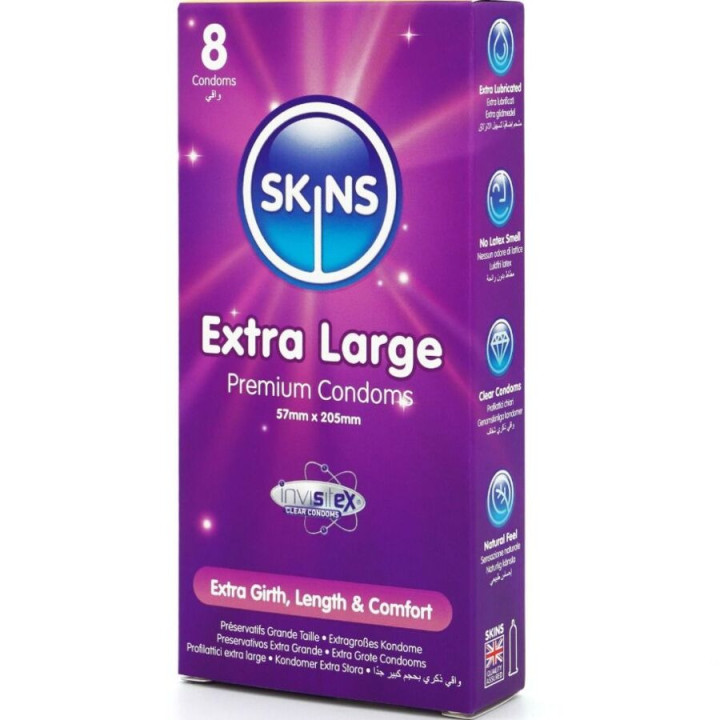 Preservativos Premium Tamaño XL 8 Uds