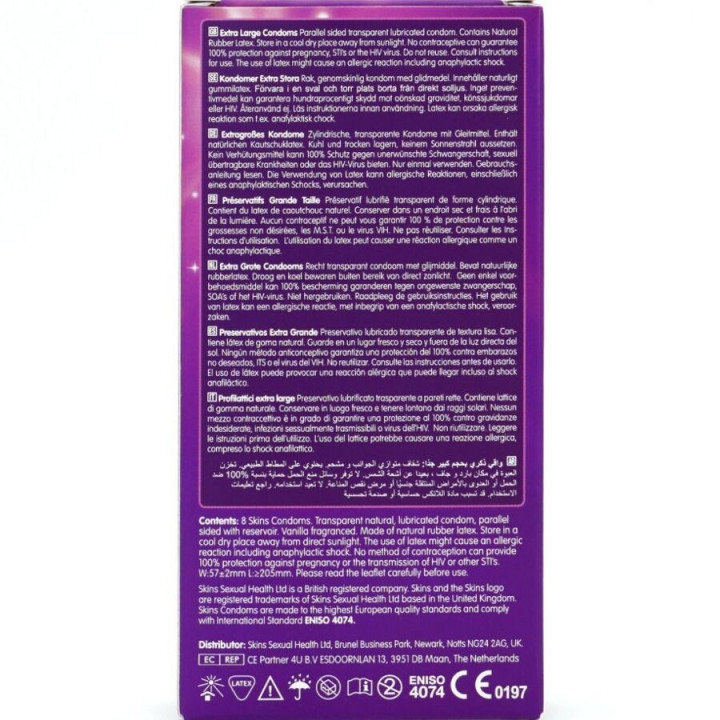 Preservativos Premium Tamaño XL 8 Uds