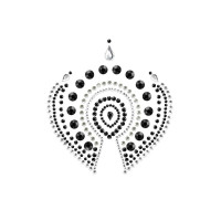 Joyeria Adhesiva Flamboyant Negro Plata