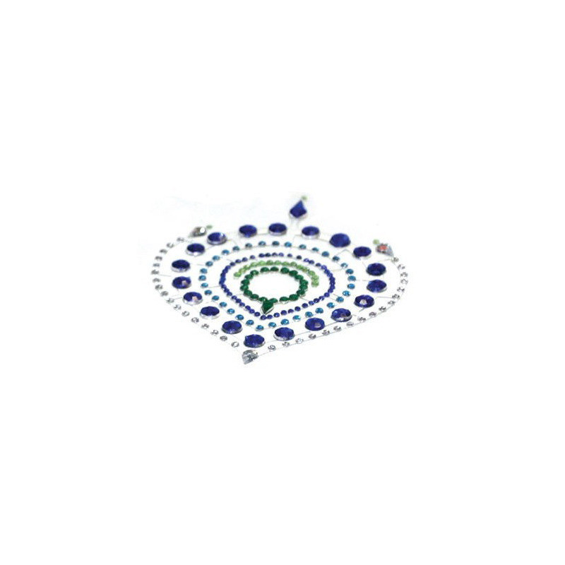 Flamboyant Joyeria Adhesiva Azul Verde