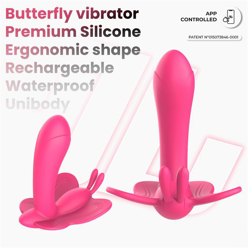 Wingy Estimulador Mariposa Peach Red