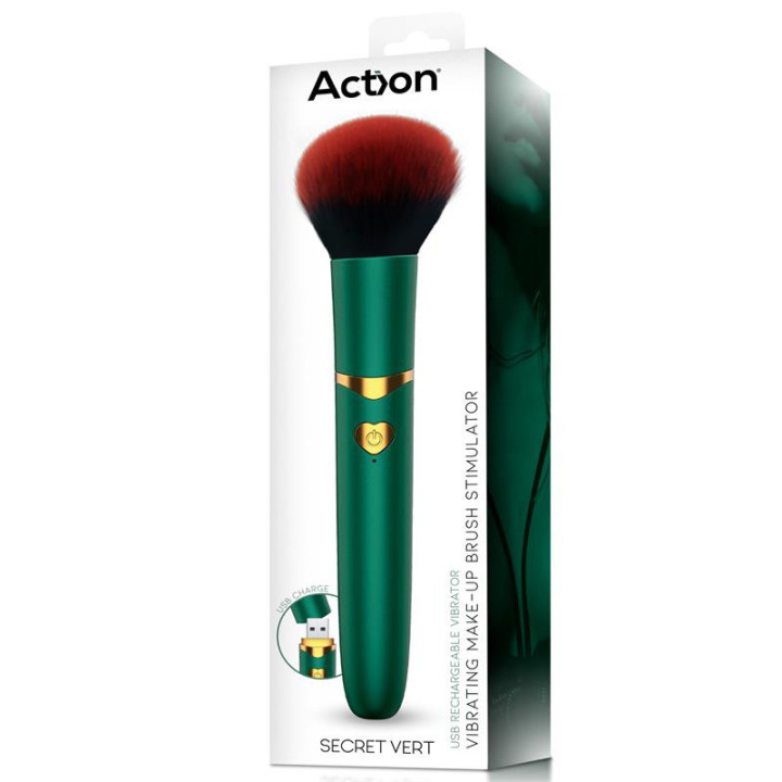 Secret Vert Estimulador Brocha de Maquillaje Verde