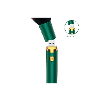 Secret Vert Estimulador Brocha de Maquillaje Verde