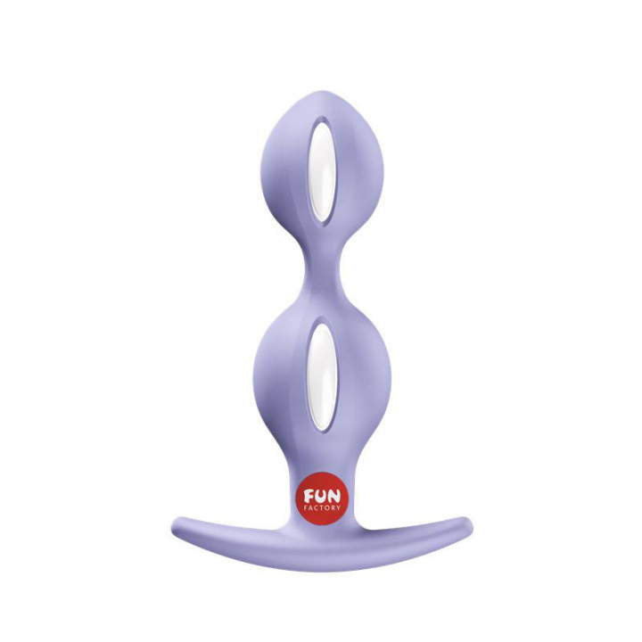 B Balls Duo Plug Anal Púrpura