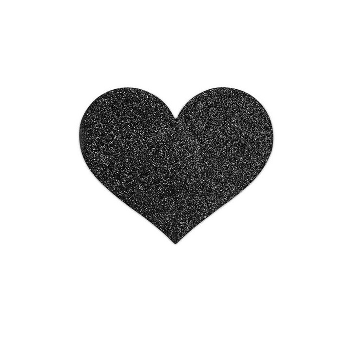 Flash Corazón Negro Decoración Corporal
