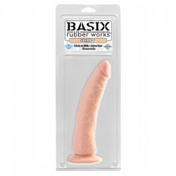Basix Pene de Gelatina Slim 19 cm Natural