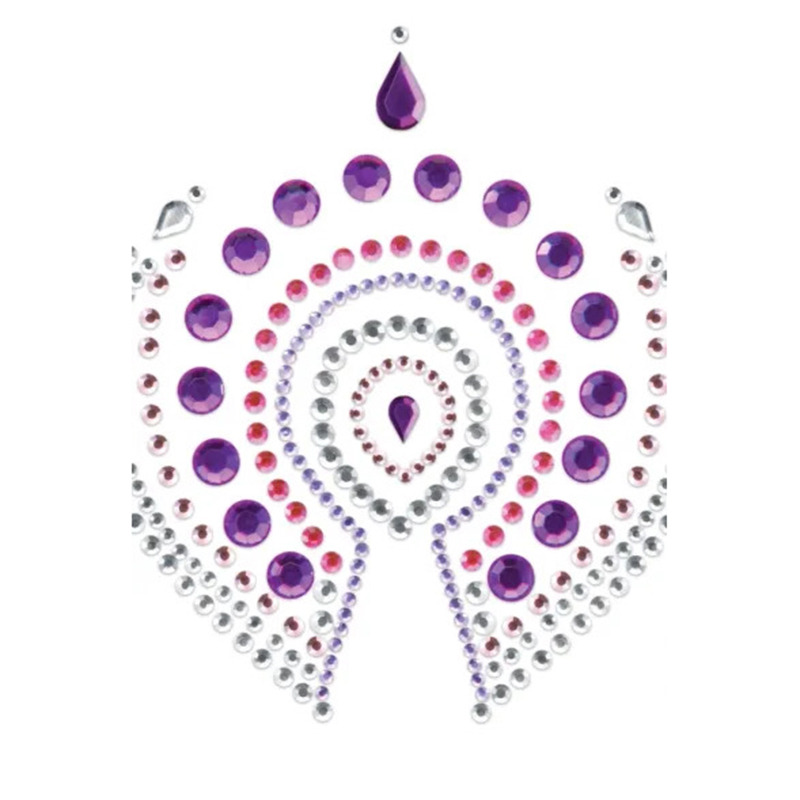 Joyeria Adhesiva Flamboyant Violeta Rosa
