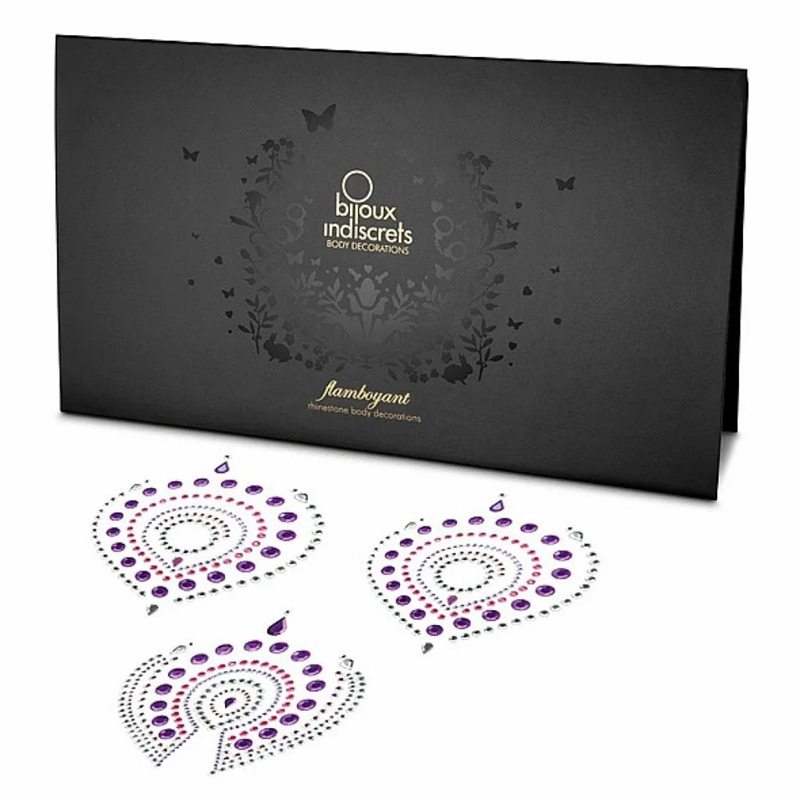Joyeria Adhesiva Flamboyant Violeta Rosa
