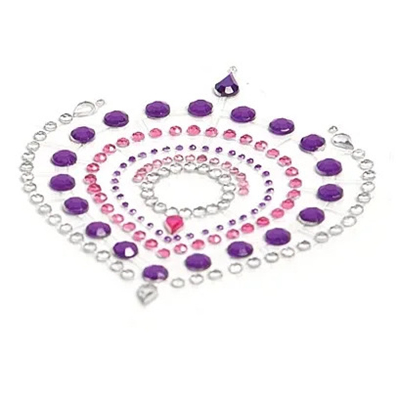Joyeria Adhesiva Flamboyant Violeta Rosa
