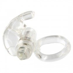 Anillo Vibrador de Silicona Transparente