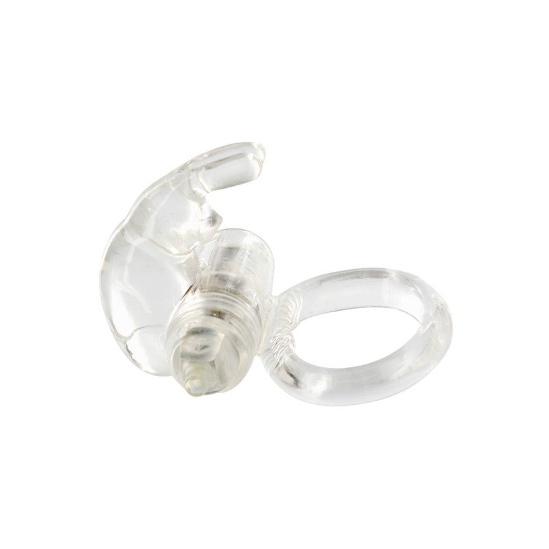 Anillo Vibrador de Silicona Transparente