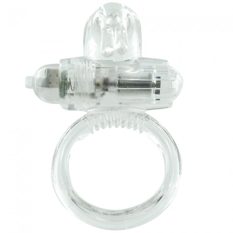 Anillo Vibrador de Silicona Transparente