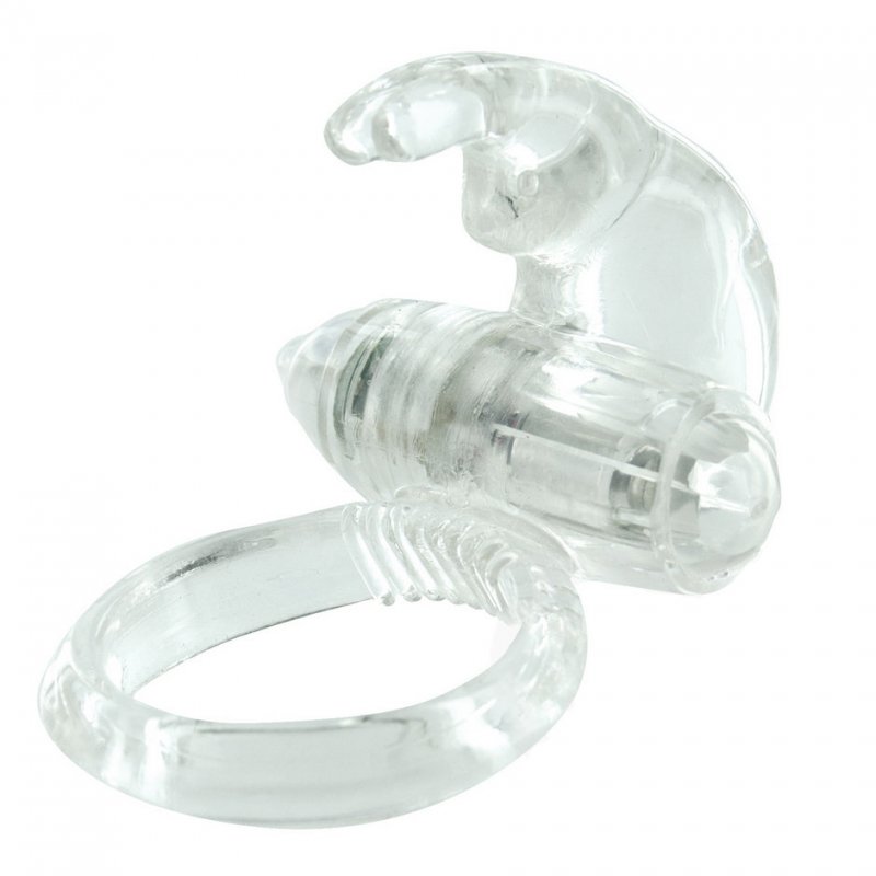 Anillo Vibrador de Silicona Transparente