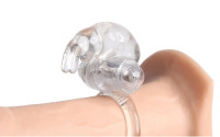 Anillo Vibrador de Silicona Transparente