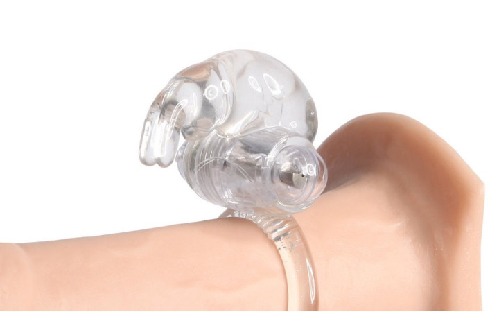 Anillo Vibrador de Silicona Transparente