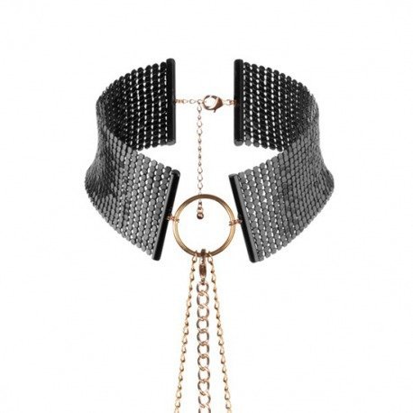 Desir Metallique Collar Metálico Malla Negro