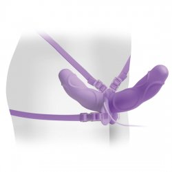 Elite Double Delight Arnes Vibrador Lila