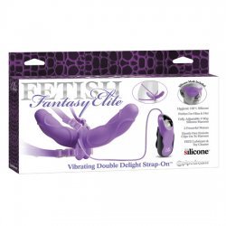Elite Double Delight Arnes Vibrador Lila