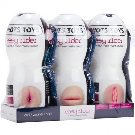 Masturbador Masculino Pack de 3 Boca, Culo y Vagina