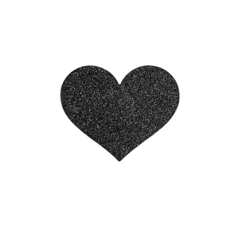 Flash Corazón Negro Decoración Corporal