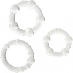 Set Tres Anillos Transparentes