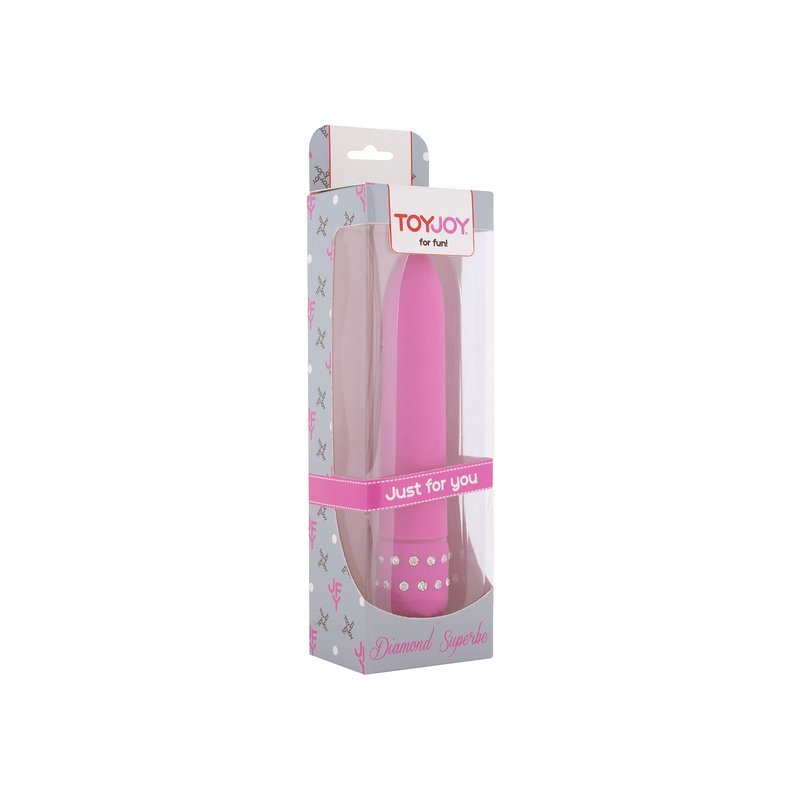Superbe pink vibrator with Rhinestones