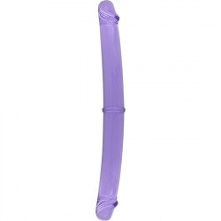Double penis of 30 cm purple