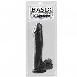 Basix Rubber Works Pene 29 cm Negro