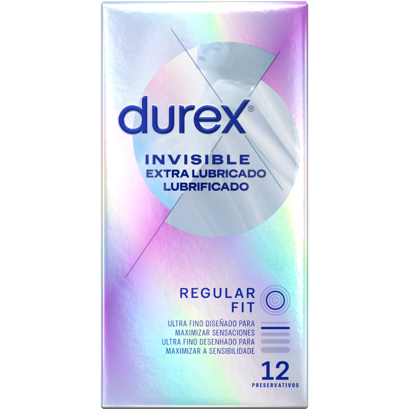 Durex Invisible Extra Fino Extra Lubricado 12 Uds