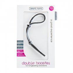 Booster Doble Anillo Ajustable Pene Negro