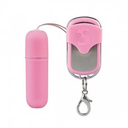 Bullet vibrating Remote Control 10 function pink