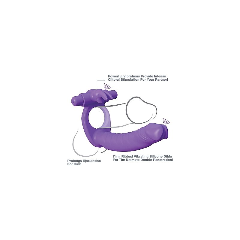 Fantasy C-Ringz penis with silicone vibrator ring