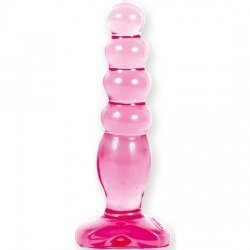 Crystal Jellies Dildo Anal de Gelatina Rosa