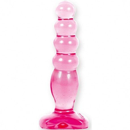 Crystal Jellies Dildo Anal de Gelatina Rosa