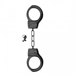 Light metal handcuffs black