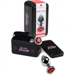 Plug Anal Metal Pequeño Rojo con Bolsa