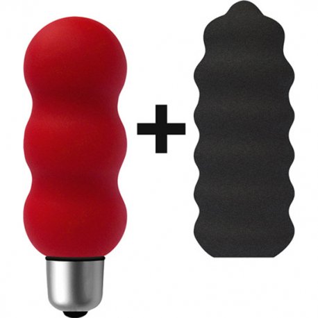 Joystick Micro Gyro Estimulador con Fundas Rojo y Antracita