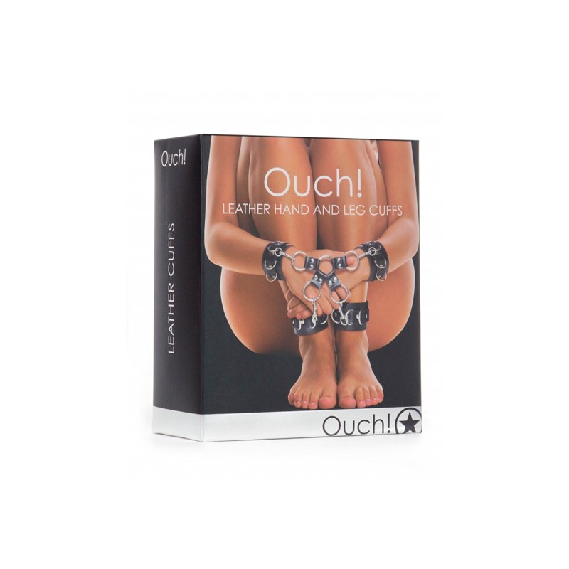 Ouch wives of leather for feet and hands black