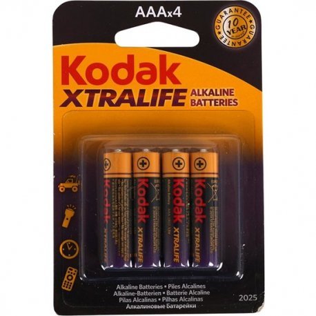 Set 4 Pilas AAA Alkalinas LR3 Xtralife Kodak